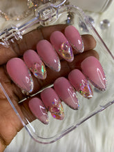 Load image into Gallery viewer, Sheer Pink with Reflective Bling