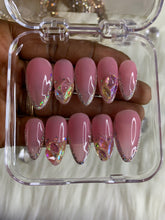 Load image into Gallery viewer, Sheer Pink with Reflective Bling