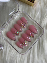 Load image into Gallery viewer, Sheer Pink with Reflective Bling
