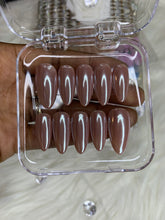 Load image into Gallery viewer, Chocolate Glazed Chrome-Press ons