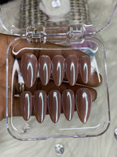 Load image into Gallery viewer, Chocolate Glazed Chrome-Press ons