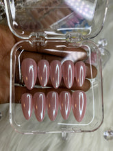 Load image into Gallery viewer, Rose Pink Chrome-Press ons